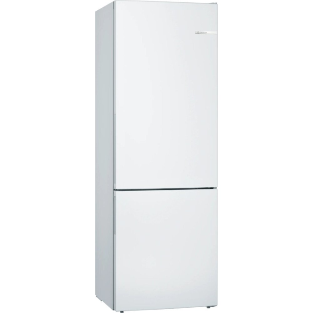 Bosch KGE49AWCAG Fridge freezer – Series 6, 201x70, LowFrost, VitaFresh, LED light, chrome bottle ra