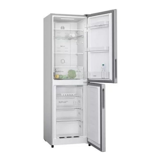 Bosch KGN27NLEAG 55Cm Frost Free Fridge Freezer - Silver