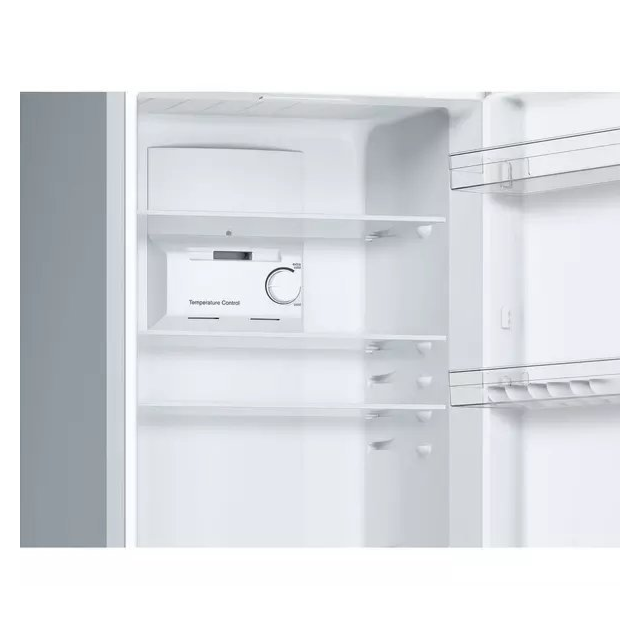 Bosch KGN34NLEAG 50/50 frost free fridge freezer with modern silver finish and efficient cooling technology.