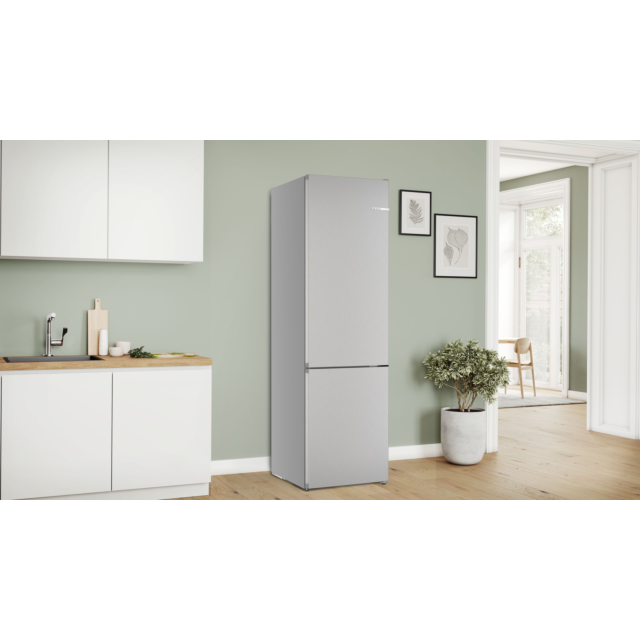 Bosch KGN392LAGG 60cm 60/40 Total No Frost Fridge Freezer - Stainless Steel Look 