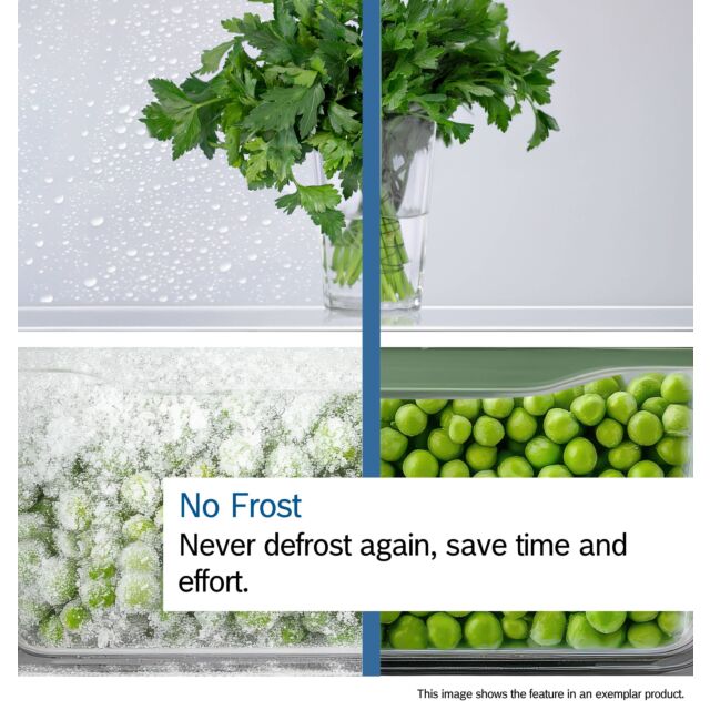 Bosch KGN392LAGG 60cm 60/40 Total No Frost Fridge Freezer - Stainless Steel Look 