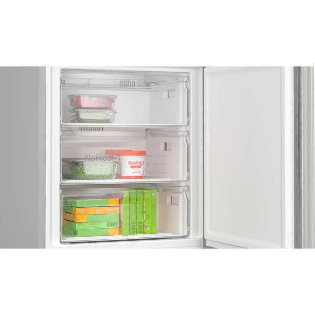Bosch KGN492LDFG 203x70 NoFrost fridge freezer, VitaFresh, Chiller drawers, MultiAirflow, LED light,