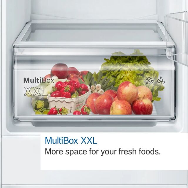 Bosch KIN85NFE0G 54.1cm 50/50 Built In No Frost Fridge Freezer