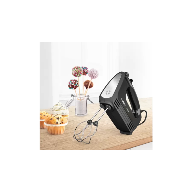 Bosch MFQ2420BGB CleverMixx Hand Mixer, - Black Black