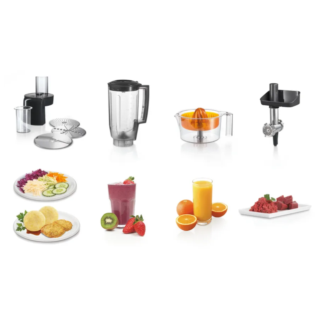 Bosch MUM59340GB CreationLine 3.9 Litre 1000W Stand Mixer - Anthracite - Silver Anthracite - Si