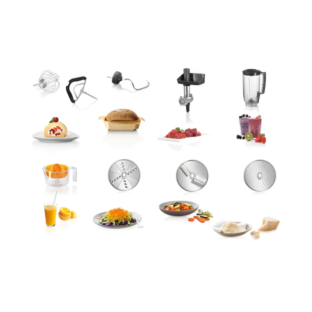 Bosch MUM59340GB CreationLine 3.9 Litre 1000W Stand Mixer - Anthracite - Silver Anthracite - Si