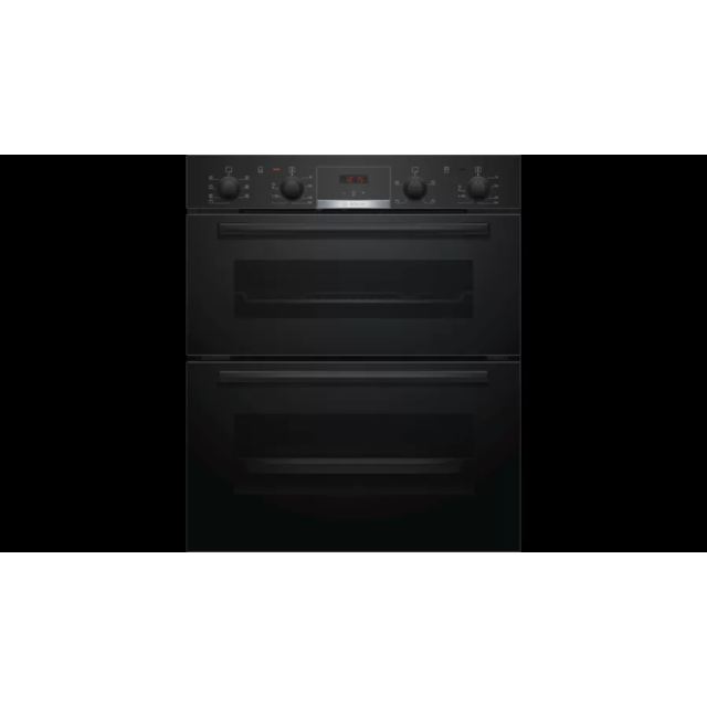 Bosch NBS533BB0B Double Built Under Double Oven - Black