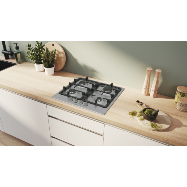 Bosch PGP6B5K90 60cm Gas Hob - Stainless steel