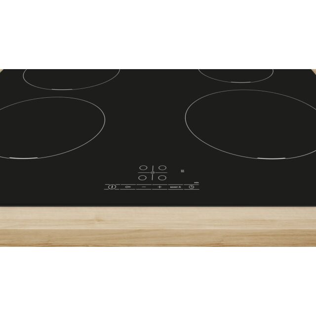 Bosch PUE611BB5B 60cm Induction Hob, Touch Control, 4 Zones, Frameless, 17 power levels, 2 boost zon