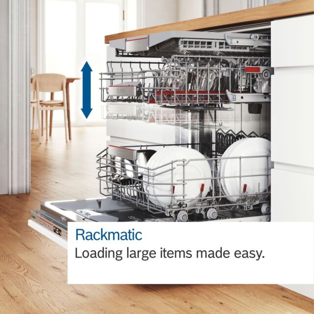 Bosch SMV6ZCX10G Built In Dishwasher 14 Place Settings Stainless Steel