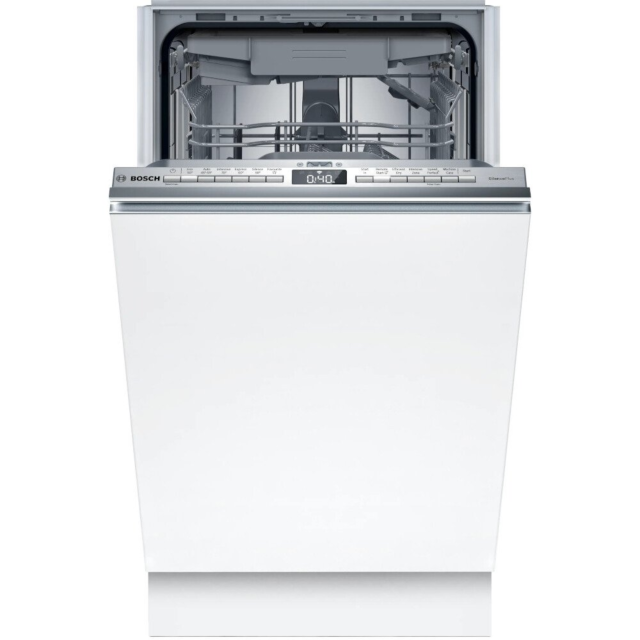 Bosch SPV4EMX17G 45Cm Fully Integrated Dishwasher – Series 4, Slimline, 6 Programmes, Vario Flex Bas
