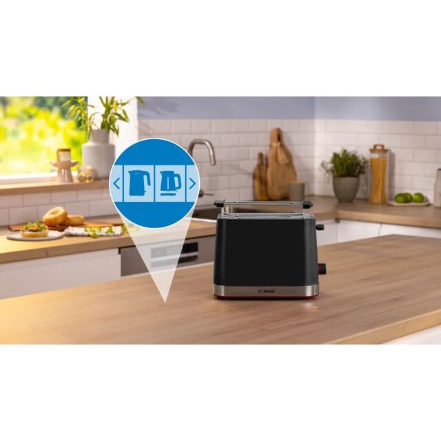 Bosch TAT4M223GB 2 Slice Toaster - Black 