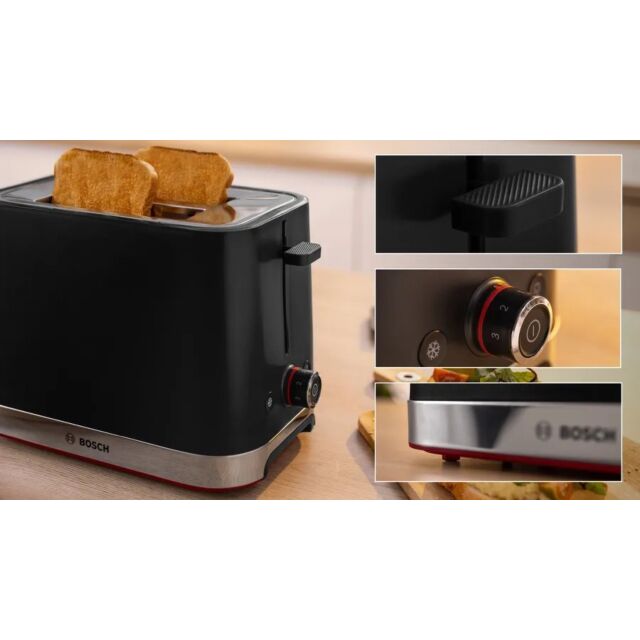 Bosch TAT4M223GB 2 Slice Toaster - Black 