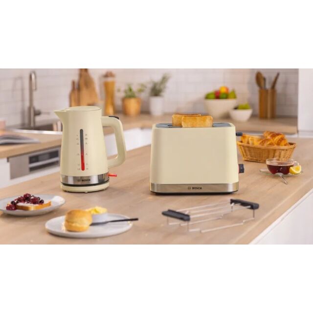 Bosch TAT4M227GB 2 Slice Toaster - Cream 