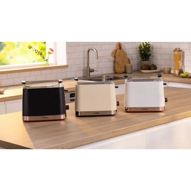 Bosch TAT4M227GB 2 Slice Toaster - Cream 