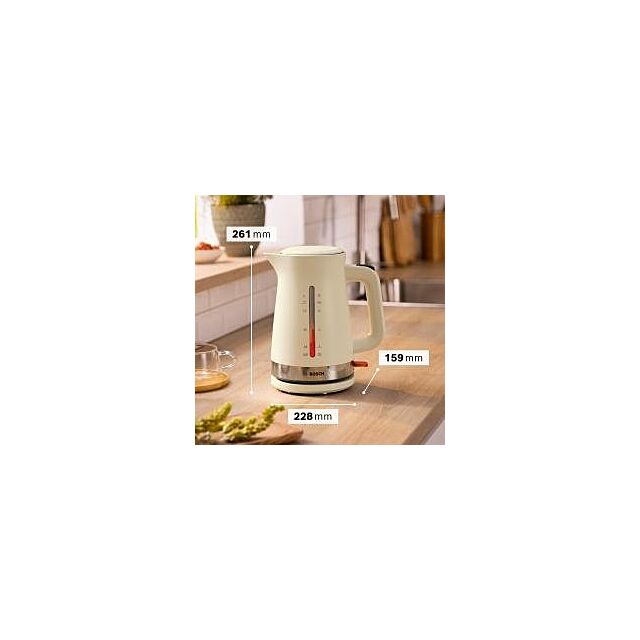 Bosch TWK4M227GB 1.7 Litres Kettle - Cream 