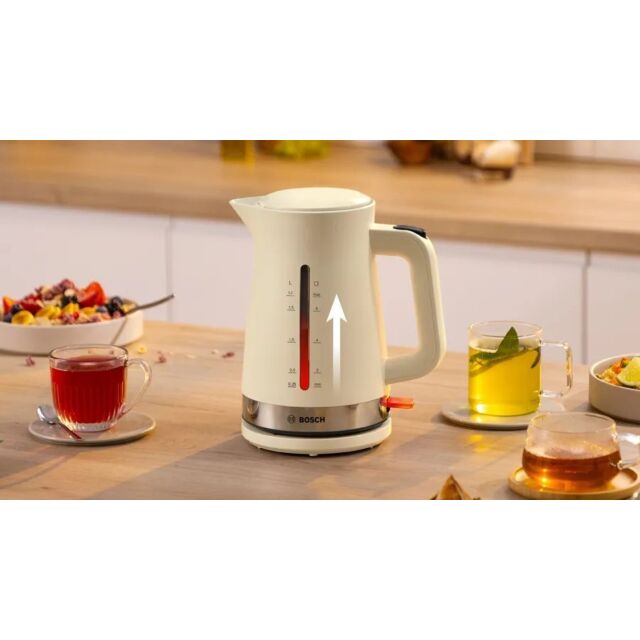 Bosch TWK4M227GB 1.7 Litres Kettle - Cream 