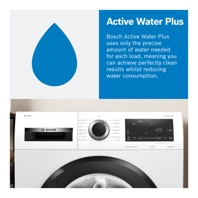Bosch WGE03408GB Series 2 8Kg 1400 Spin Washing Machine - White
