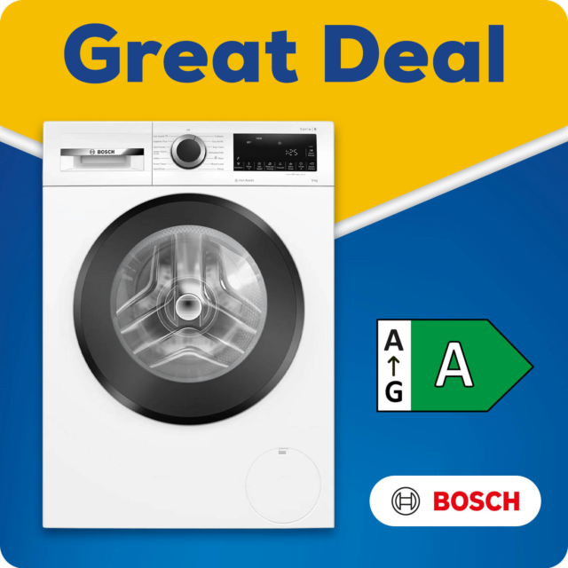 Bosch WGG24400GB 9Kg 1400 Spin Washing Machine - White