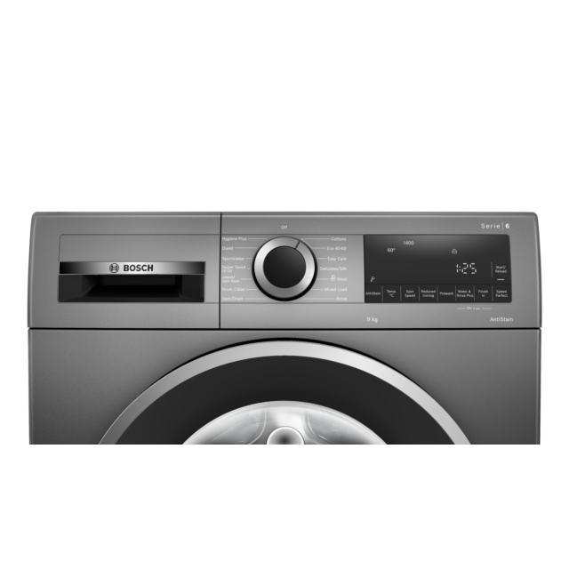 Bosch WGG2449RGB Series 6 9kg 1400 Spin Washing Machine - Graphite