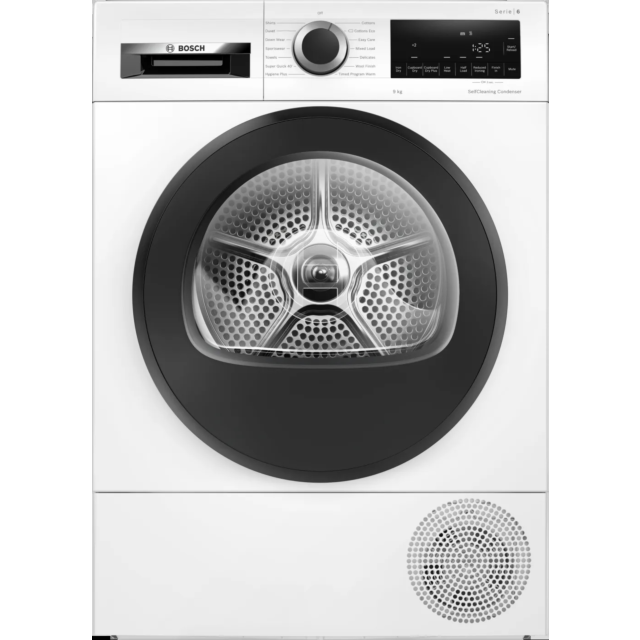 Bosch WQG24502GB 9Kg Heat Pump Tumble Dryer White