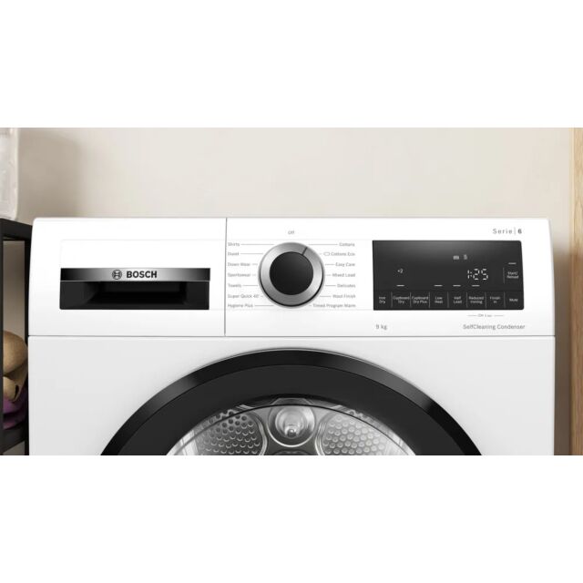 Bosch WQG24502GB 9Kg Heat Pump Tumble Dryer White