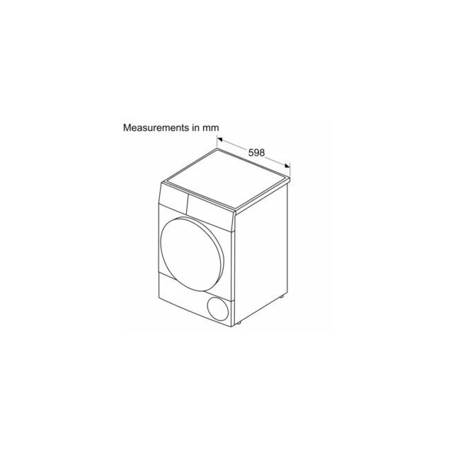 Bosch WQG24502GB 9Kg Heat Pump Tumble Dryer White