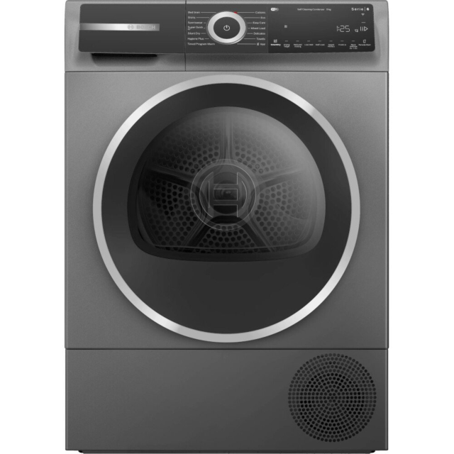 Bosch WQH246DRGB Dryer – Series 6, Capacity 9kg, Heat Pump, SelfCleaning Condenser, SpeedPerfect, Be