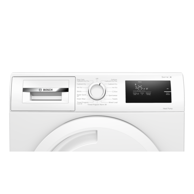 Bosch WTH84001GB Series 4 Heat pump tumble dryer 8 kg - White 