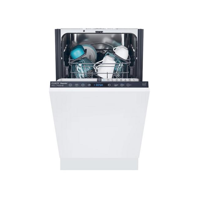 Candy CI0C7SB0FA-80 45cm SlimLine Dishwasher, 10 place settings, C energy, 47 dB, Anthracite 4 digit