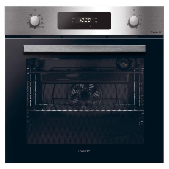 Candy F CM955XRL/CN 60cm Pyrolytic oven, 9F, 70L capacity, LED Programmer 