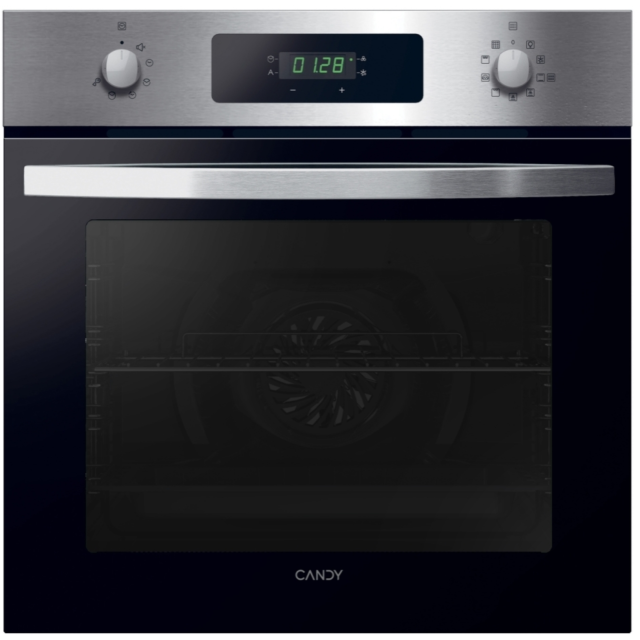 Candy FIDCB676 60 cm multifunction self-cleaning oven, 9F, 65 litre capacity, Black glass 