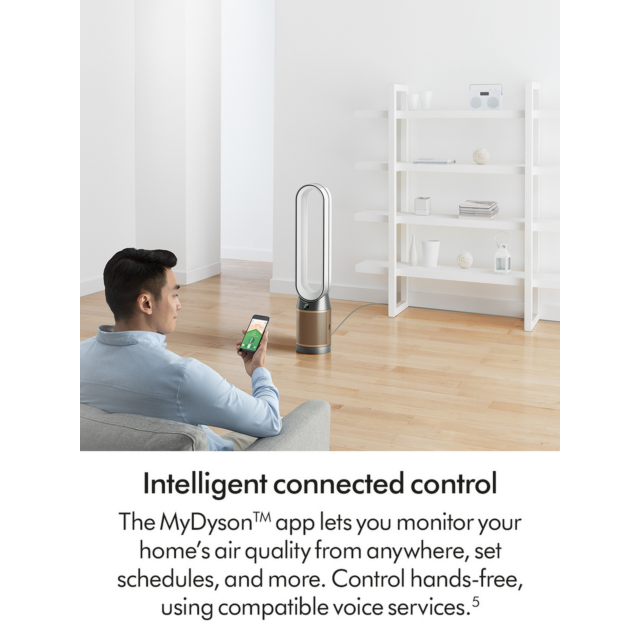 Dyson TP12 544535-01 Purifier Fan White and Gold