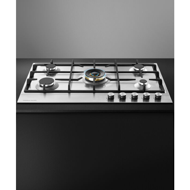 Fisher & Paykel 90cm Gas Hob in Stainless Steel Finish