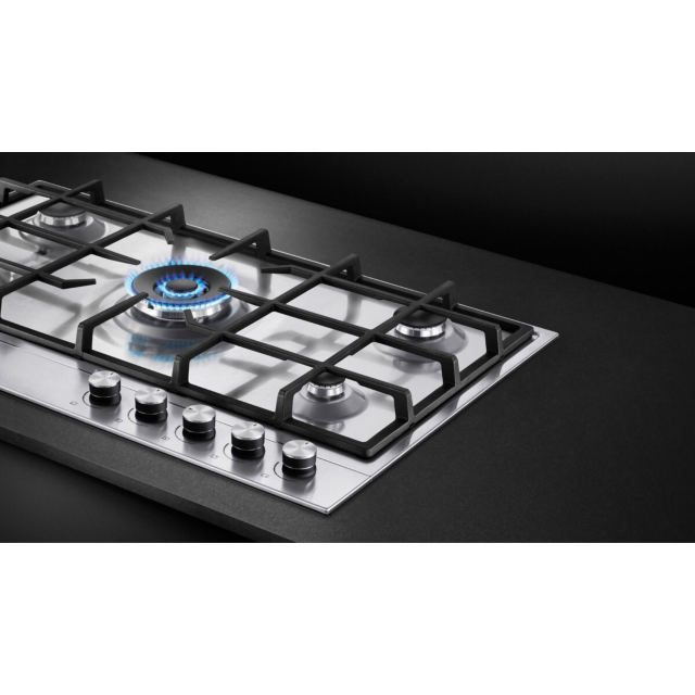 Fisher & Paykel 90cm Gas Hob in Stainless Steel Finish
