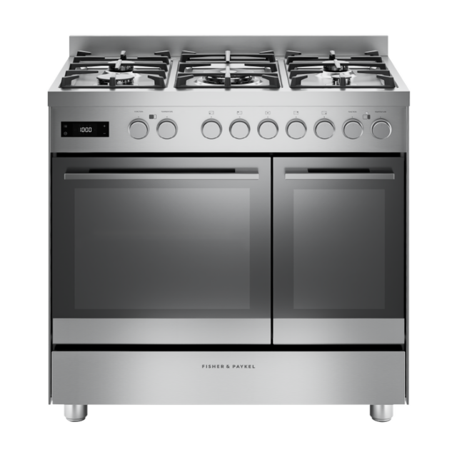 Fisher & Paykel OR90L7DBGFX2 5-Burner Dual Fuel Cooker