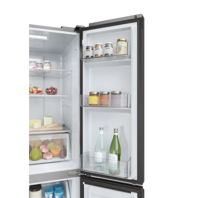 Haier HCR3818ENMM 83.3cm Total No Frost Fridge Freezer - Inox