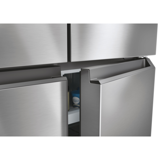 Haier HCR3818ENMM 83.3cm Total No Frost Fridge Freezer - Inox
