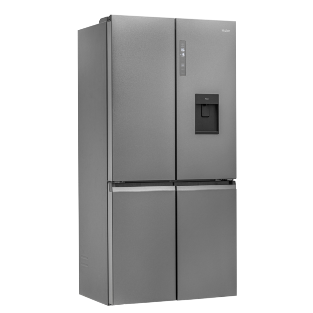 Haier HTF_520IP7 90.5cm Frost Free American Style Fridge Freezer - Platinum Inox