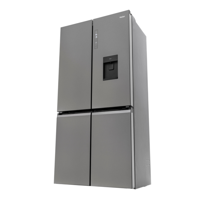 Haier HTF_520IP7 90.5cm Frost Free American Style Fridge Freezer - Platinum Inox