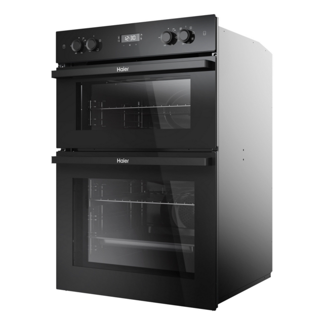 Haier Series 2 HWO9M2M5B Double Electric Oven Black