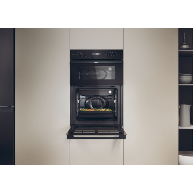 Haier Series 2 HWO9M2M5B Double Electric Oven Black