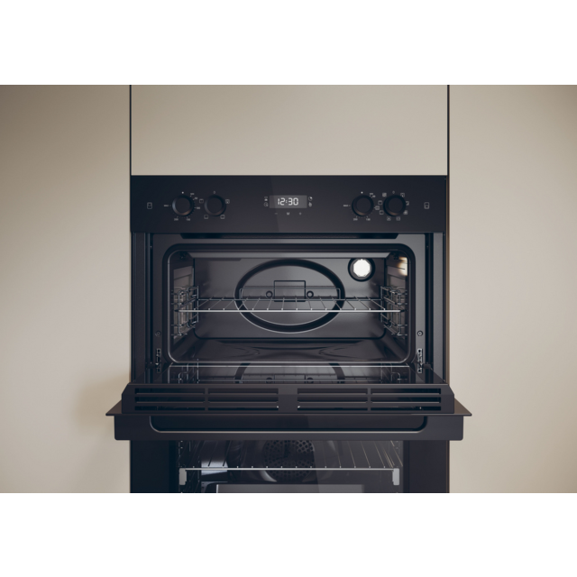 Haier Series 2 HWO9M2M5B Double Electric Oven Black