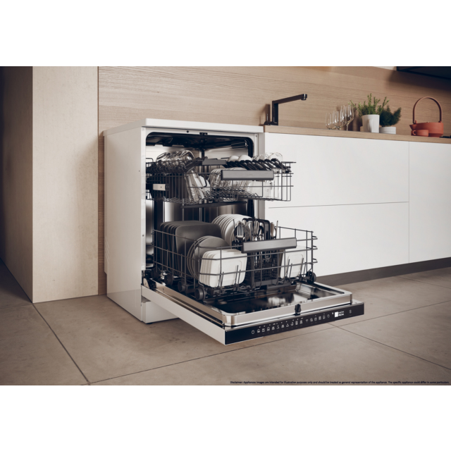 Haier XF 5C7M0W-80 White Dishwasher 15 Place Settings