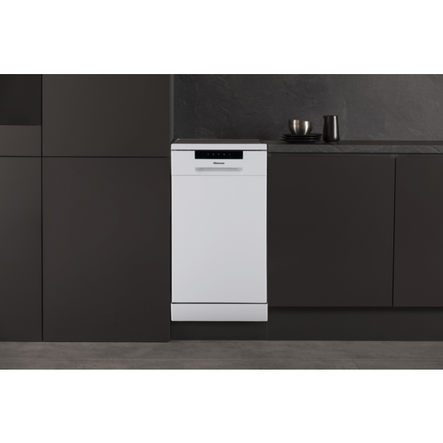 Hisense HS523E15WUK Slimline Dishwasher - White - 10 Place Settings 
