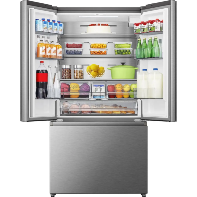 Hisense RF815N4SESE Total No Frost Plumbed American Fridge Freezer - Silver 