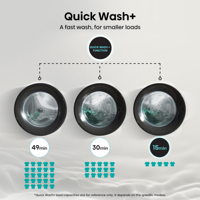 Hisense WF3S8043BB3 8kg 1400 Spin Washing Machine - Black 