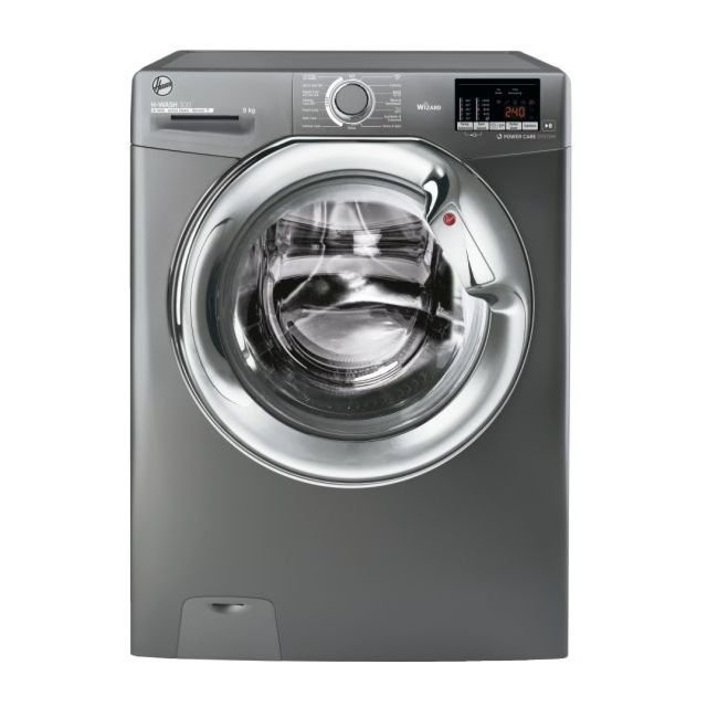 Hoover H3WS495DACGE H-Wash 300, 9kg 1400rpm Washing Machine - Graphite