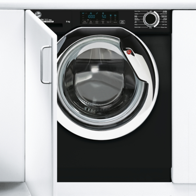 Hoover HBWOS 69TAMCBET-80 9kg, 1600rpm, black & chrome 