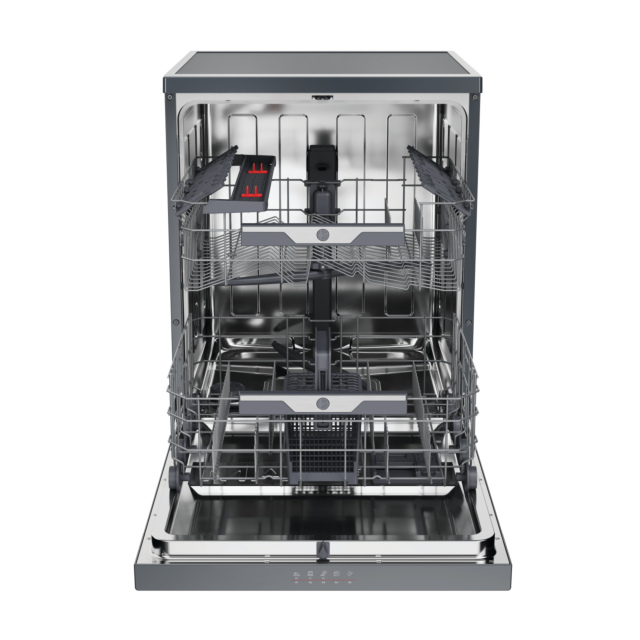 Hoover HF4C7L0A Full Size Dishwasher in Graphite - 14 Place Settings